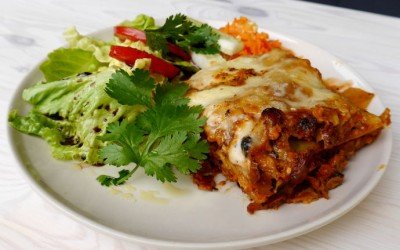 Vegetable Lasagne with Soya Granulat